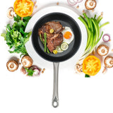 304 Stainless Steel Fry Pan Non Stick Heat Resistant Frying Egg Pan Professional Cookware for Kitchen Restaurant280x50mm - Extra Image