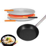 304 Stainless Steel Fry Pan Non Stick Heat Resistant Frying Egg Pan Professional Cookware for Kitchen Restaurant280x50mm