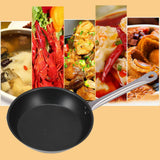 304 Stainless Steel Fry Pan Non Stick Heat Resistant Frying Egg Pan Professional Cookware for Kitchen Restaurant280x50mm - Extra Image