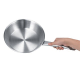 Stainless Steel Frying Pan Single Handle Fried Pan Cookware for Home induction Cooker7.9x2.0in