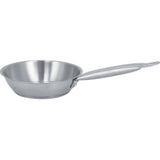 Stainless Steel Frying Pan Single Handle Fried Pan Cookware for Home induction Cooker7.9x2.0in