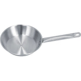 Stainless Steel Frying Pan Single Handle Fried Pan Cookware for Home induction Cooker8.7x2.0in - Front View