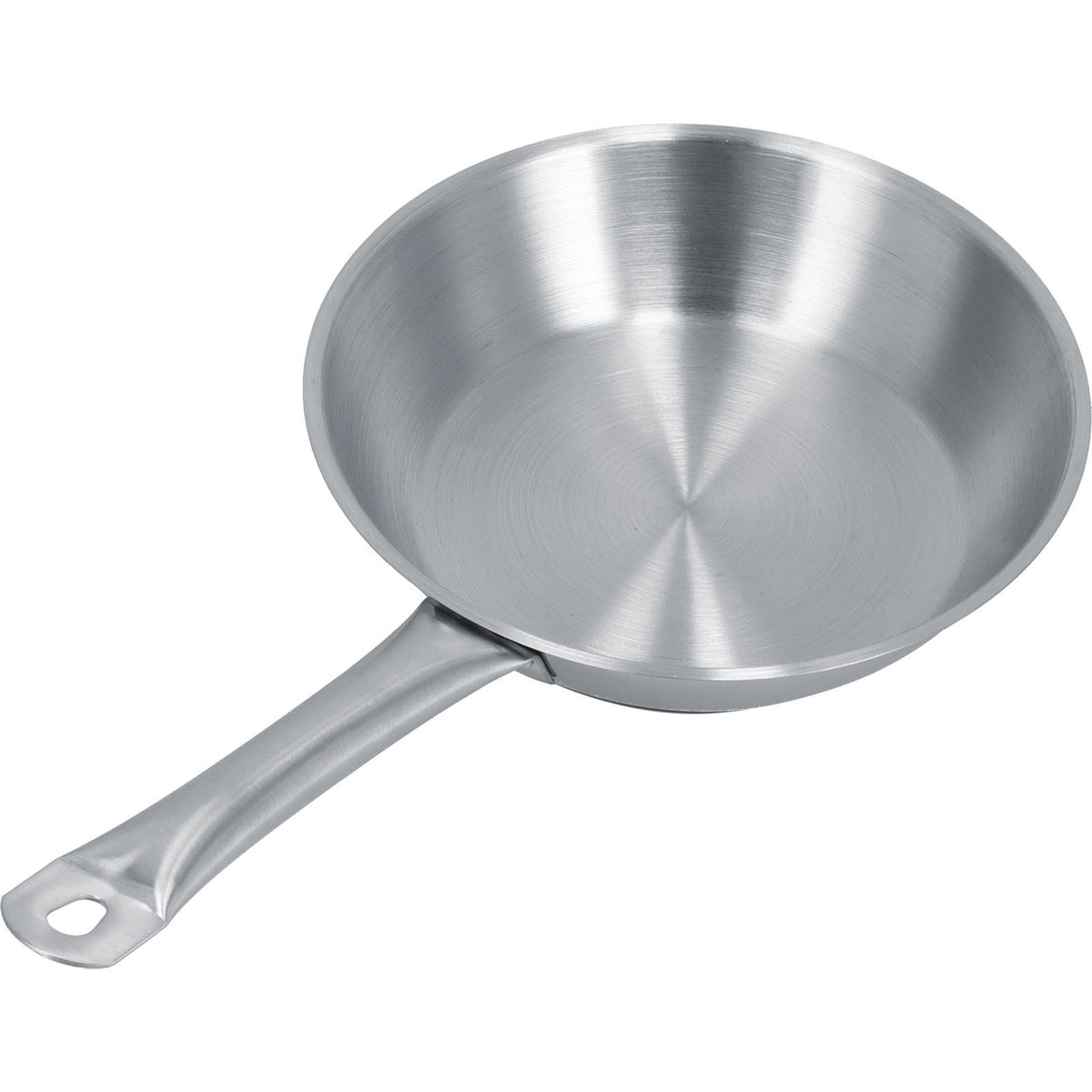 Stainless Steel Frying Pan Single Handle Fried Pan Cookware for Home induction Cooker8.7x2.0in