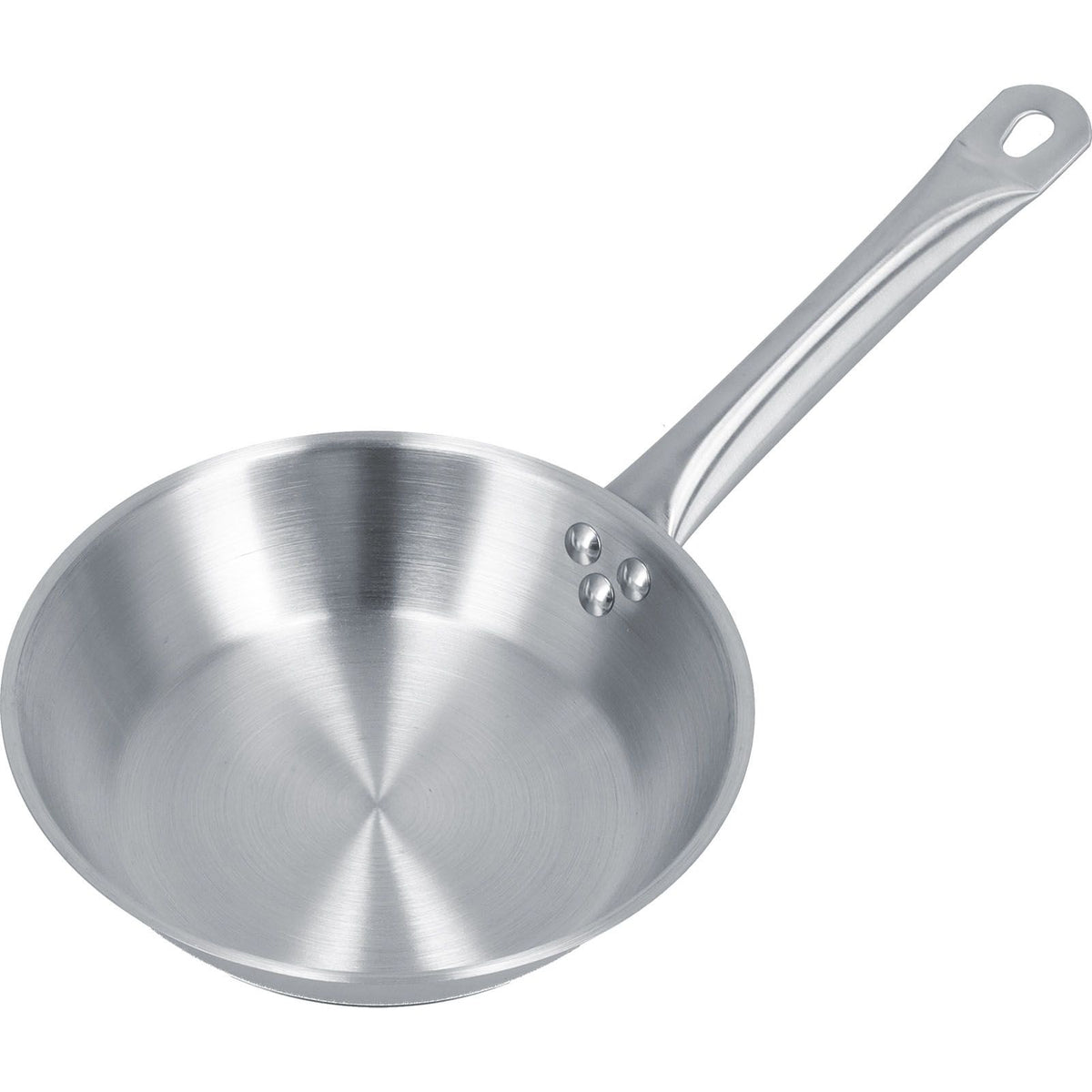 Stainless Steel Frying Pan Single Handle Fried Pan Cookware for Home induction Cooker8.7x2.0in