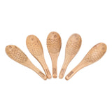 5Pcs Fish‑shaped Carved Rice Spoon Soup Spoon It Means More Than Every Year, Spoon Tableware