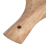 Wooden Pizza Tray Durable Round Serving Board with Handle Bread Food Dinner Plate for Restaurant Hotel - Extra Image