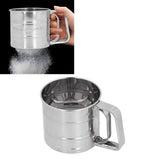 Stainless Steel Flour Sifter Baking Sugar Sifter Hand Held Sifter for Flour Icing Sugar