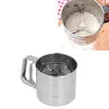 Stainless Steel Flour Sifter Baking Sugar Sifter Hand Held Sifter for Flour Icing Sugar - Extra Image