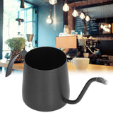 Coffee Pot Stainless Steel Long Narrow Spout Gooseneck Uncoated Tea Pot for Home Black250ml