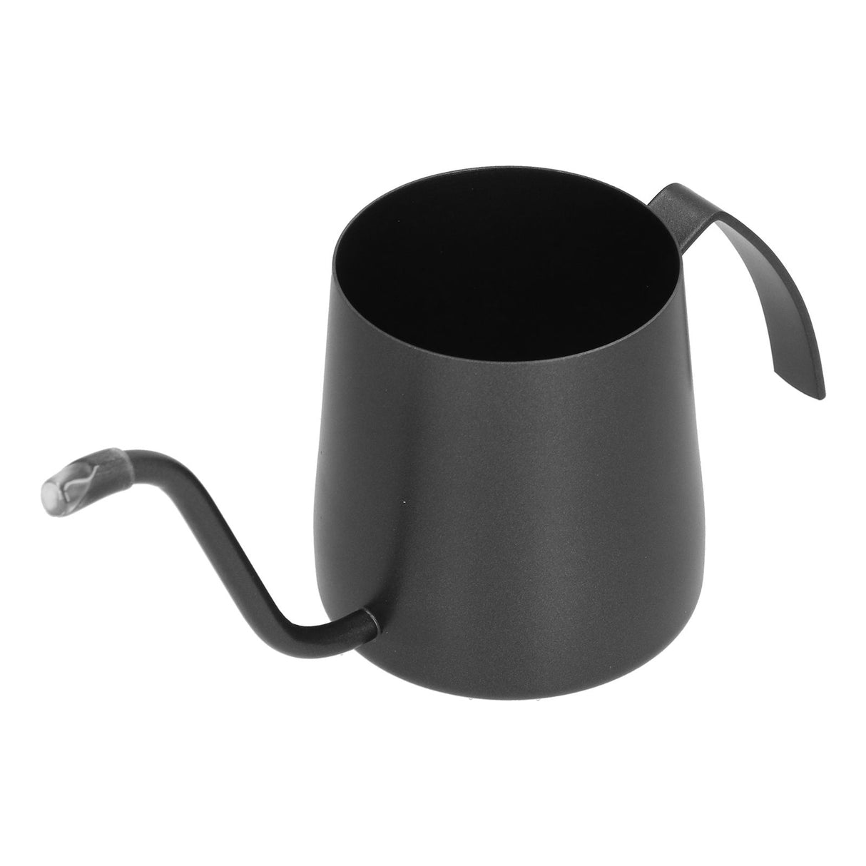 Coffee Pot Stainless Steel Long Narrow Spout Gooseneck Uncoated Tea Pot for Home Black350ml