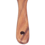 2pcs Slotted Turner Spatula Simple Wooden Spatula with Long Handlefor Cooking Salad Mixing - Extra Image