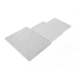 3Pcs Cutting Board Set Imitation Marble Pattern DoubleSided Chopping Board Kitchen Accessory(White )
