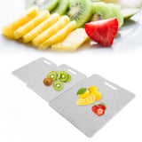 3Pcs Cutting Board Set Imitation Marble Pattern DoubleSided Chopping Board Kitchen Accessory(White )