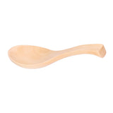 5Pcs Natural Wooden Soup Spoon with Hook The Bowl Hand Polished Japanese Tableware Style Spoon - Extra Image
