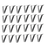 24pcs Table Cloth Holder Stainless Steel Stable Durable Table Cloth Clip for Outdoor Garden Picnic - Side View