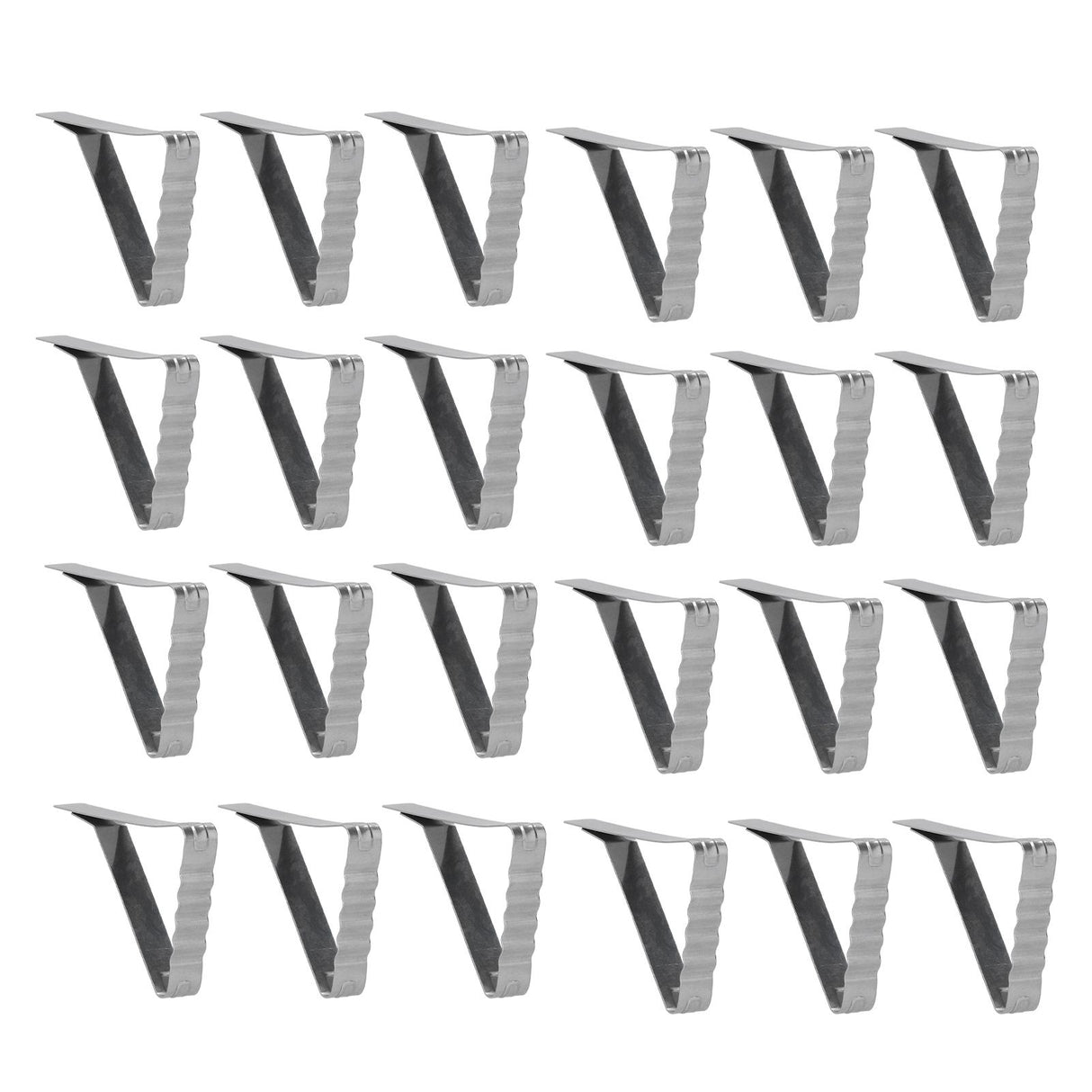 24pcs Table Cloth Holder Stainless Steel Stable Durable Table Cloth Clip for Outdoor Garden Picnic