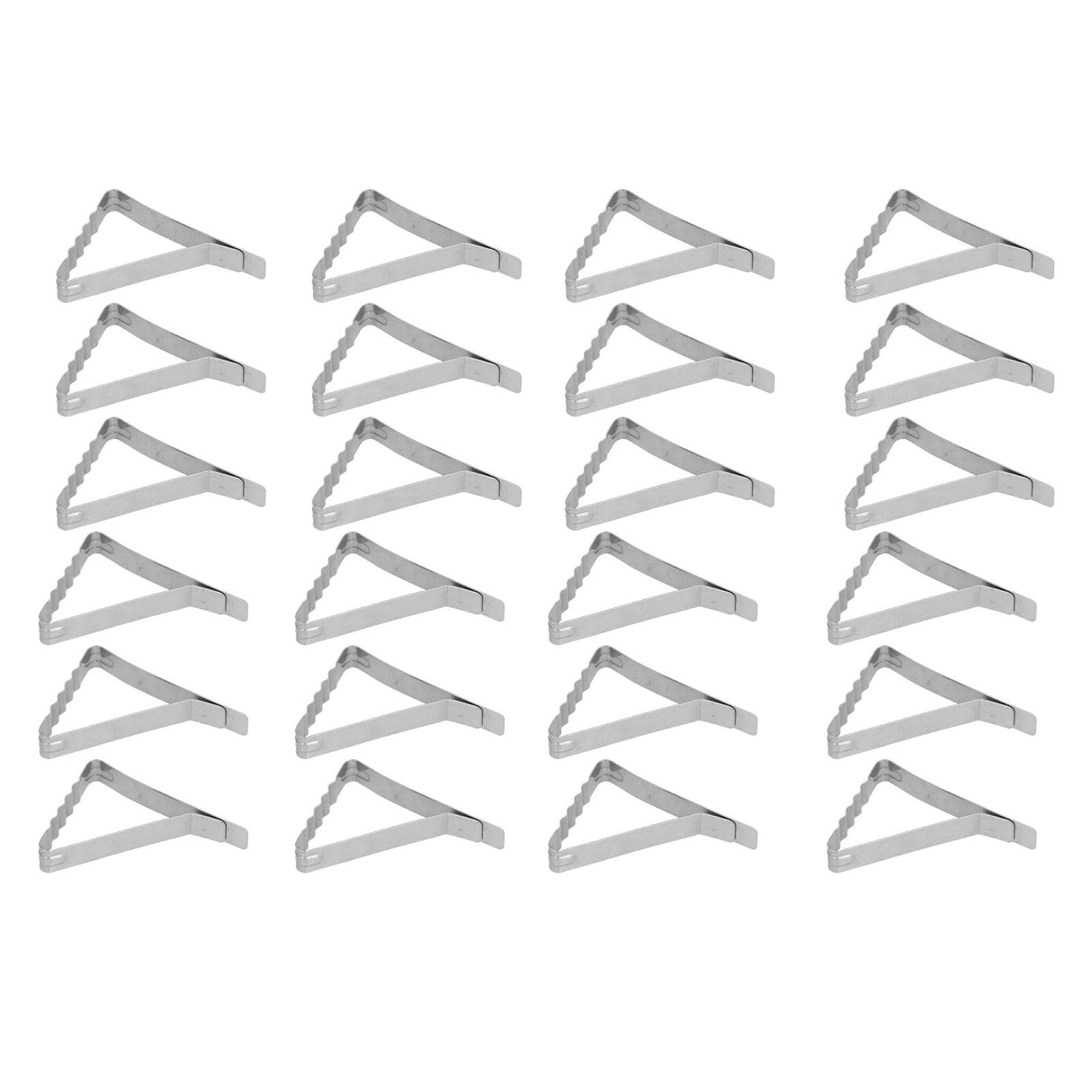 24pcs Table Cloth Holder Stainless Steel Stable Durable Table Cloth Clip for Outdoor Garden Picnic