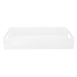 Acrylic Fruit Towel Tray Lightweight Breakfast Cheese Serving Tray with Handles for KTV Hotel - Low Angle