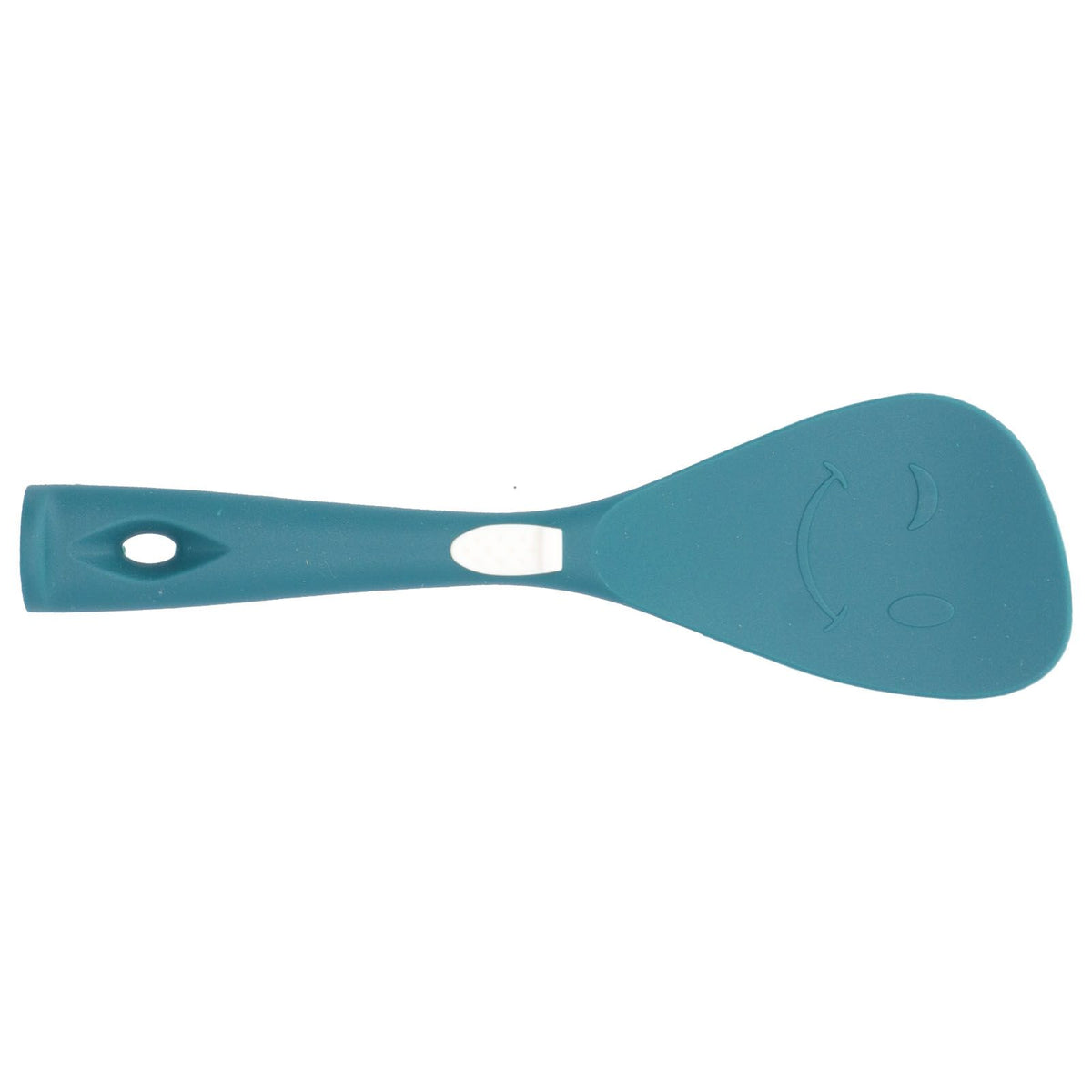 Silicone Cooking Utensils Silicone Stainless Steel Heat Insulation Anti Scalding Comfortable Grip Cooking UtensilsRice Scoop
