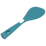 Silicone Cooking Utensils Silicone Stainless Steel Heat Insulation Anti Scalding Comfortable Grip Cooking UtensilsRice Scoop