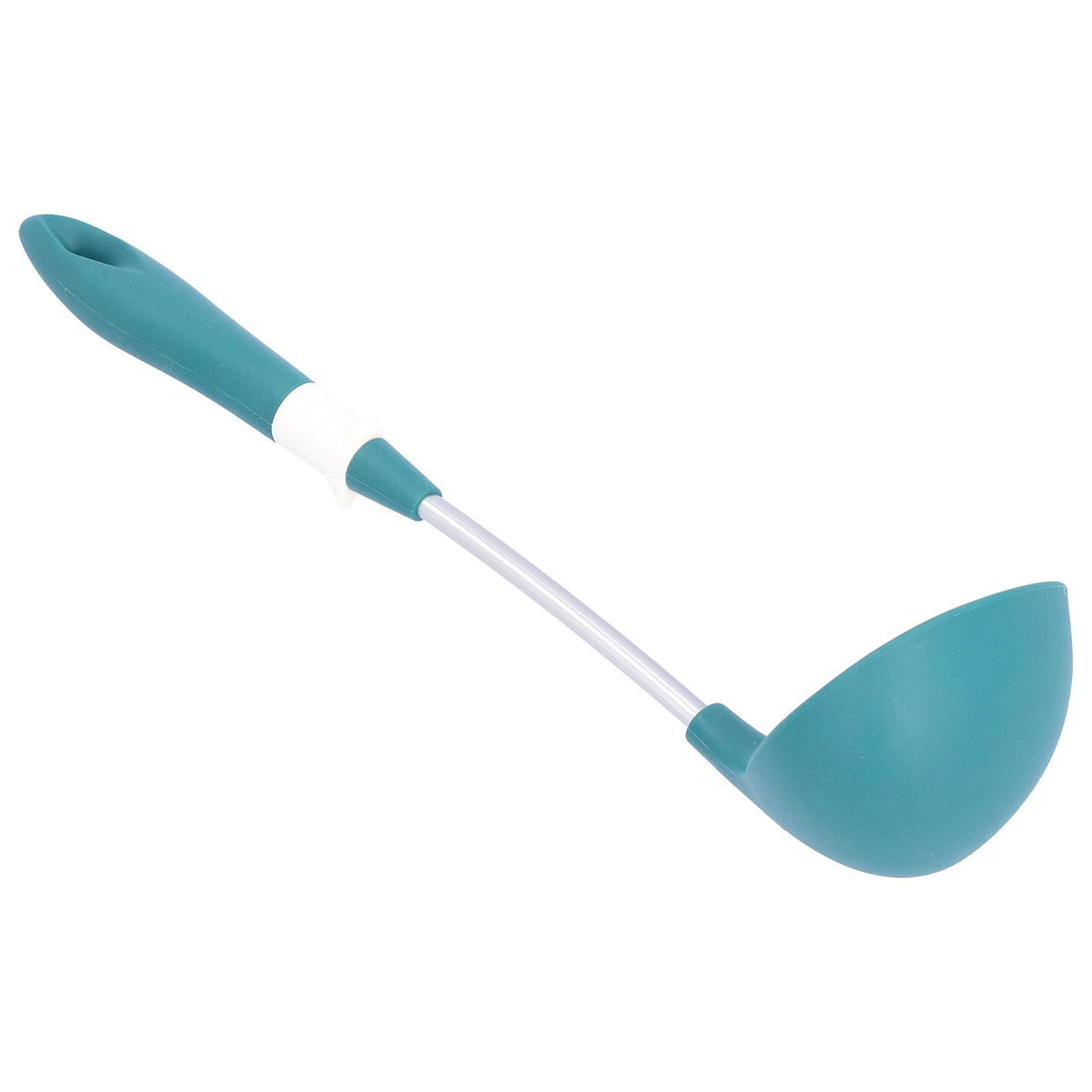 Silicone Cooking Utensils Silicone Stainless Steel Heat Insulation Anti Scalding Comfortable Grip Cooking UtensilsSpoon