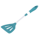 Silicone Cooking Utensils Silicone Stainless Steel Heat Insulation Anti Scalding Comfortable Grip Cooking UtensilsHollow Shovel - 45-Degree Angle