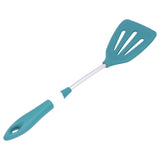 Silicone Cooking Utensils Silicone Stainless Steel Heat Insulation Anti Scalding Comfortable Grip Cooking UtensilsHollow Shovel - Close-Up Angle