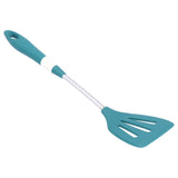 Silicone Cooking Utensils Silicone Stainless Steel Heat Insulation Anti Scalding Comfortable Grip Cooking UtensilsHollow Shovel - Low Angle