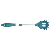 Silicone Cooking Utensils Silicone Stainless Steel Heat Insulation Anti Scalding Comfortable Grip Cooking UtensilsNoodle Strainer - Side View