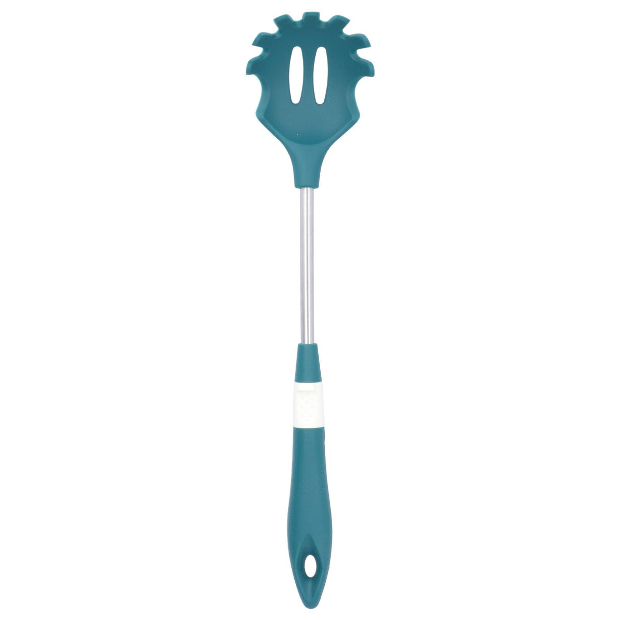 Silicone Cooking Utensils Silicone Stainless Steel Heat Insulation Anti Scalding Comfortable Grip Cooking UtensilsNoodle Strainer