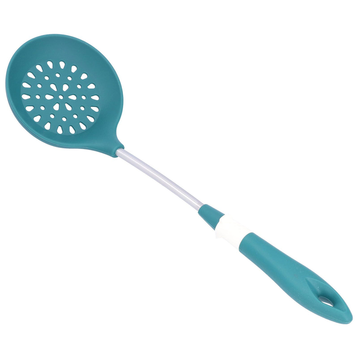 Silicone Cooking Utensils Silicone Stainless Steel Heat Insulation Anti Scalding Comfortable Grip Cooking UtensilsColander