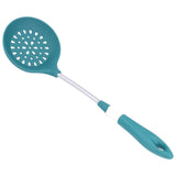 Silicone Cooking Utensils Silicone Stainless Steel Heat Insulation Anti Scalding Comfortable Grip Cooking UtensilsColander - Rear View