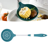 Silicone Cooking Utensils Silicone Stainless Steel Heat Insulation Anti Scalding Comfortable Grip Cooking UtensilsColander