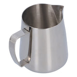 400ml Coffee Pitcher Cup 304 Stainless Steel Coffee Milk Frothing Cup for Home Bar - 45-Degree Angle