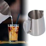 400ml Coffee Pitcher Cup 304 Stainless Steel Coffee Milk Frothing Cup for Home Bar