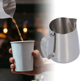 400ml Coffee Pitcher Cup 304 Stainless Steel Coffee Milk Frothing Cup for Home Bar