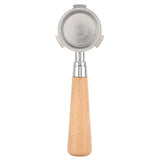 Coffee Bottomless Portafilter Stainless Steel Filter Holder Basket Replacement Tool Coffee Machine Accessory51mm Beech