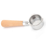Coffee Bottomless Portafilter Stainless Steel Filter Holder Basket Replacement Tool Coffee Machine Accessory51mm Beech - 45-Degree Angle
