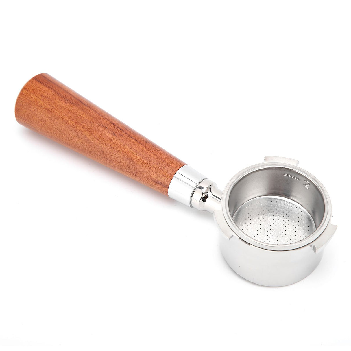 Coffee Bottomless Portafilter Stainless Steel Filter Holder Basket Replacement Tool Coffee Machine Accessory51mm Rosewood