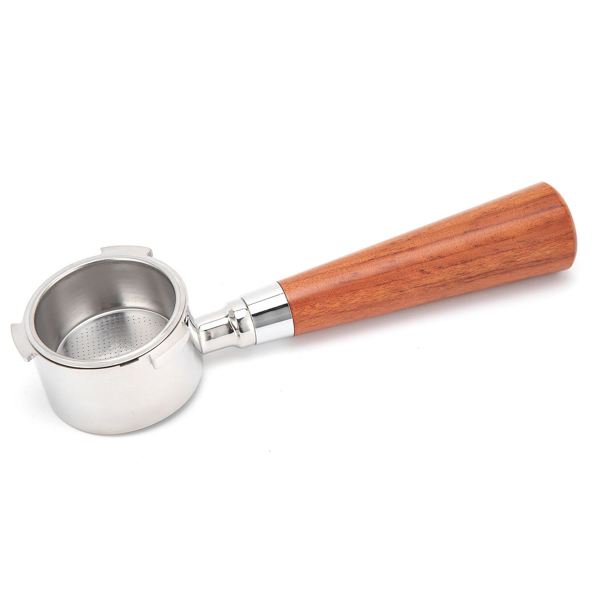Coffee Bottomless Portafilter Stainless Steel Filter Holder Basket Replacement Tool Coffee Machine Accessory51mm Rosewood