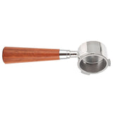 Coffee Bottomless Portafilter Stainless Steel Filter Holder Basket Replacement Tool Coffee Machine Accessory51mm Rosewood