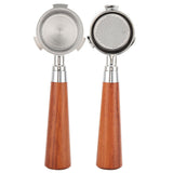 Coffee Bottomless Portafilter Stainless Steel Filter Holder Basket Replacement Tool Coffee Machine Accessory51mm Rosewood