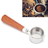 Coffee Bottomless Portafilter Stainless Steel Filter Holder Basket Replacement Tool Coffee Machine Accessory51mm Rosewood - Extra Image