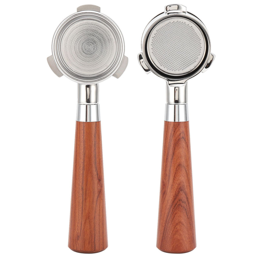Coffee Bottomless Portafilter Stainless Steel Filter Holder Basket Replacement Tool Coffee Machine Accessory54mm Rosewood