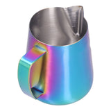 Milk Frothing Pitcher 304 Stainless Steel Milk Jugs Coffee Frothing Pitchers Latte Art Jug for Making Coffee400ml - Rear View