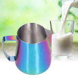 Milk Frothing Pitcher 304 Stainless Steel Milk Jugs Coffee Frothing Pitchers Latte Art Jug for Making Coffee600ml