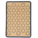 Baking Mat Food Grade Silicone and Glass Fiber Non Stick Heat Resistant Dough Mat for Making Pastry Pizza Bread - Close-Up Angle