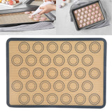 Baking Mat Food Grade Silicone and Glass Fiber Non Stick Heat Resistant Dough Mat for Making Pastry Pizza Bread - Extra Image