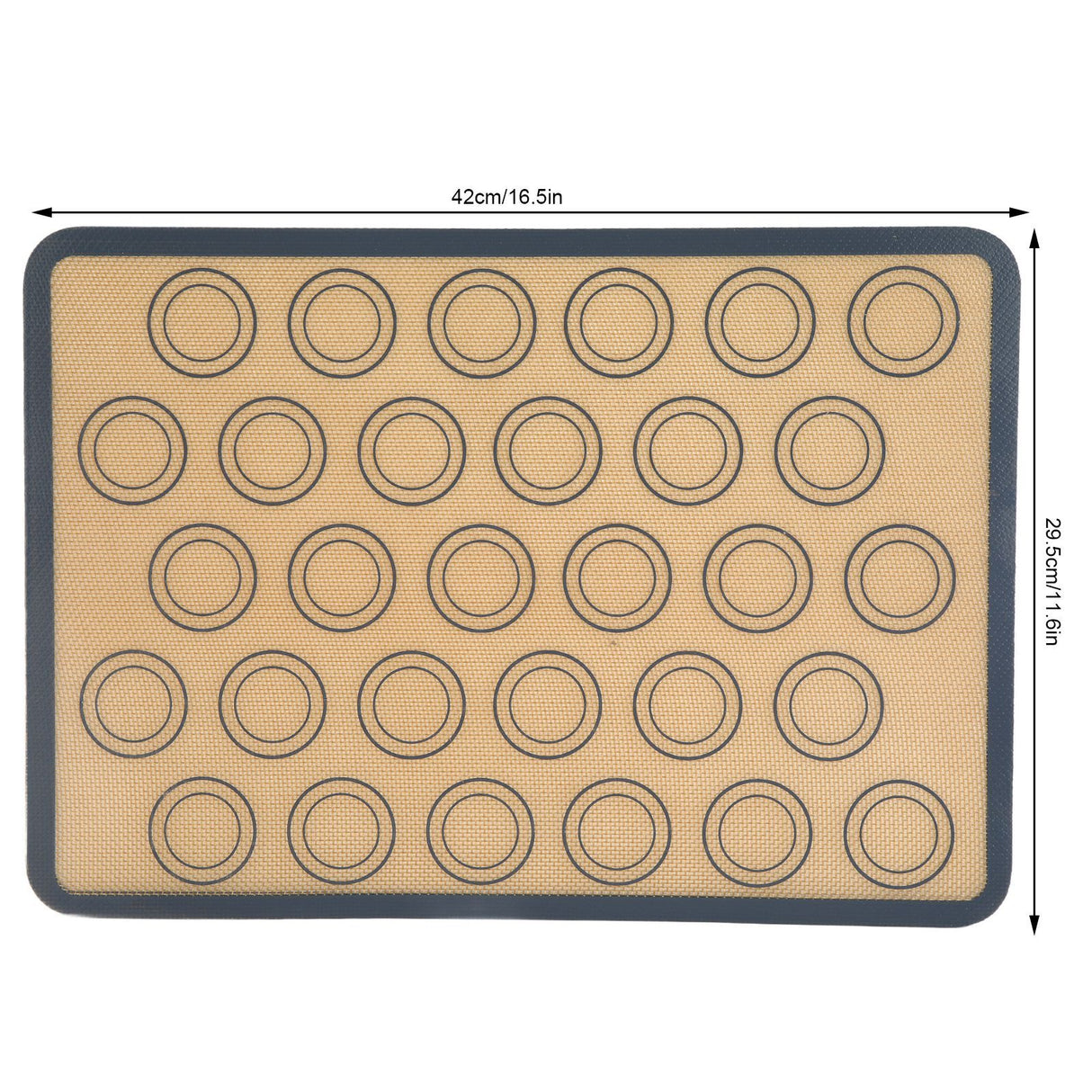 Baking Mat Food Grade Silicone and Glass Fiber Non Stick Heat Resistant Dough Mat for Making Pastry Pizza Bread