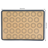 Baking Mat Food Grade Silicone and Glass Fiber Non Stick Heat Resistant Dough Mat for Making Pastry Pizza Bread